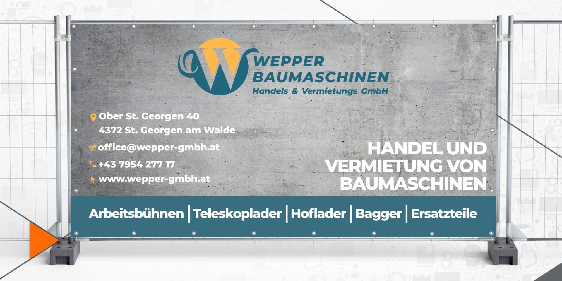 Bauzaunblende – Wepper Handels & Vermietungs GmbH