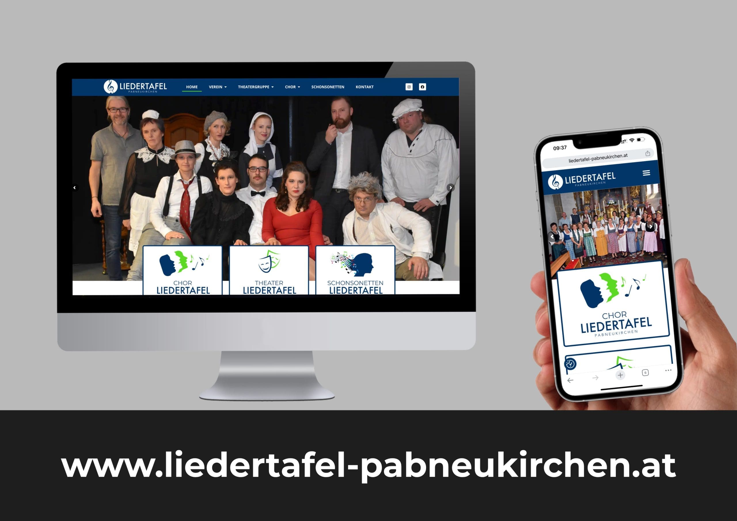Design & Umsetzung Homepage – Liedertafel Pabneukirchen